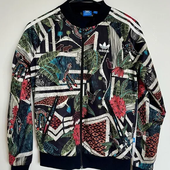 Adidas XioFloresta Rita Jungle Track Jacket Sz S - Picture 4 of 10